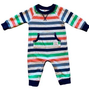 Carter’s Striped Awesome Dude Romper 6M